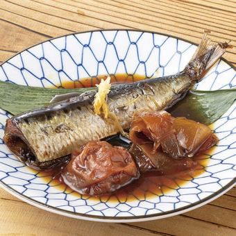いわしと新生姜の梅煮