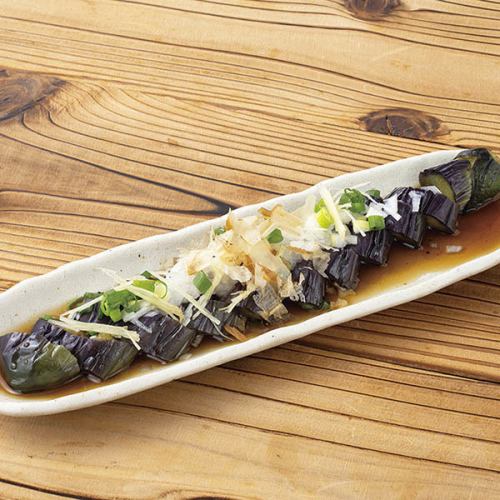 長茄子冷やし浸し