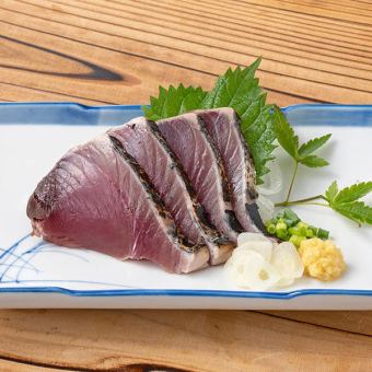 戻りかつお　塩タタキまたは刺身　各