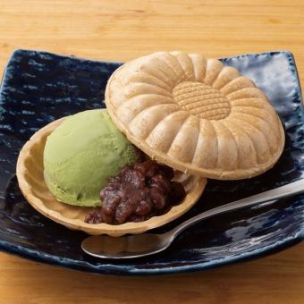 抹茶最中アイス