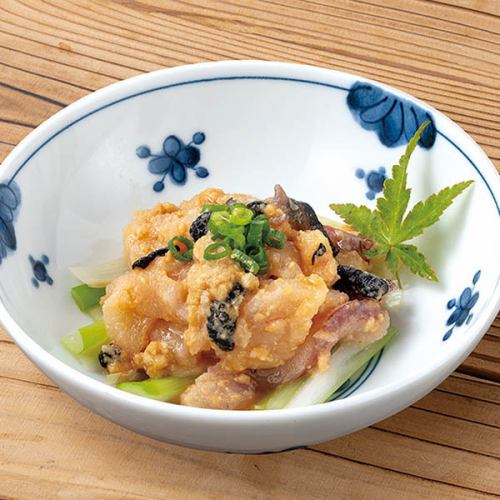 湯引きあんこう あん肝ソース和え