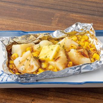 じゃが芋ととうもろこしバター焼き