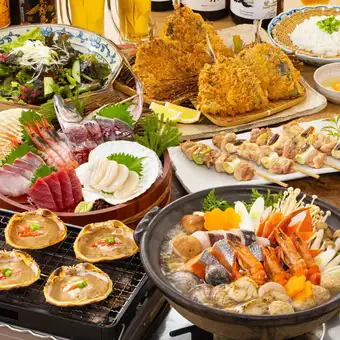 [Starting November 1st] [Choose Your Own Hot Pot Course] Great value with fresh seafood and your choice of hot pot! Includes 2 hours of all-you-can-drink (draft beer included).