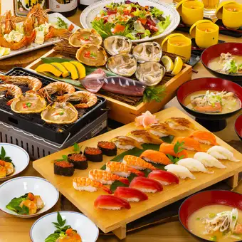 [11/1~]【스시・하마야키 코스】하마야키나 잡아 초밥 등, 볼륨◎2h 음방 첨부<타루 맥주 OK>
