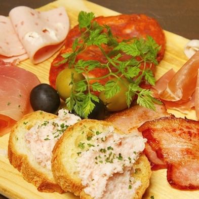 Assorted prosciutto and salami