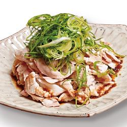 Cold pork and leek shabu-shabu