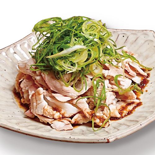 Cold pork and leek shabu-shabu