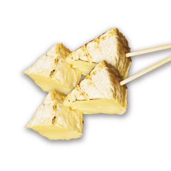 Camembert cheese skewers (2 skewers)