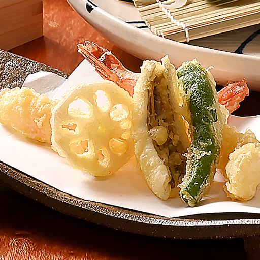 地物の野菜と旬魚を味わう天婦羅