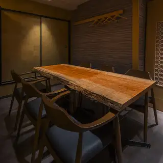 We can combine tables to create a private room for up to 16 people.