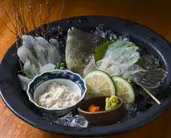 カワハギ活き造り