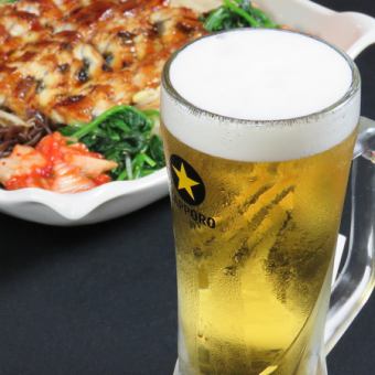 ★単品飲み放題★17時～20時までにご来店限定◆100分飲み放題　つまみ2種盛り
