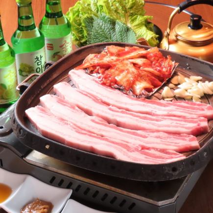 【기간 한정!】야마가타 돼지 삼겹살 ◆120분 무제한 뷔페×무료 뷔페 코스 전 9품 6000엔