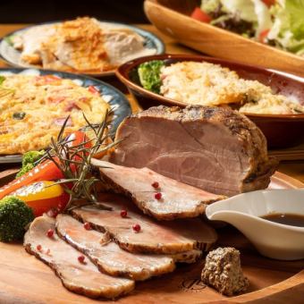 120 types of all-you-can-drink! Kirinya's winter banquet course includes 8 dishes and all-you-can-drink for 3,800 yen (tax included) Roast pork, seasoned rice, etc...