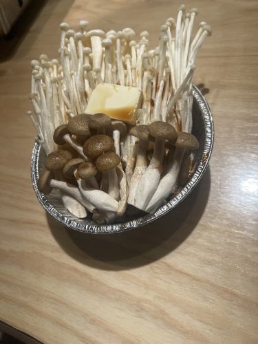 きのこホイルバター