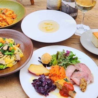 Aランチセット〈選べるパスタなど全4品〉
