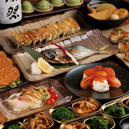 ■ 3-hour all-you-can-drink "Uo-Tan Course": 8 dishes including domestic beef skirt steak robatayaki and a 3-kind sashimi platter - 5000 yen ⇒ 4000 yen