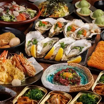■3H飲み放題付『極上コース』金目鯛姿炉端焼きに海鮮ばらちらし寿司等<全10品>7000円⇒6000円
