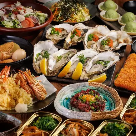 ■ 3-hour all-you-can-drink "Premium Course" including whole grilled golden snapper and seafood chirashi sushi <10 dishes in total> 7000 yen ⇒ 6000 yen