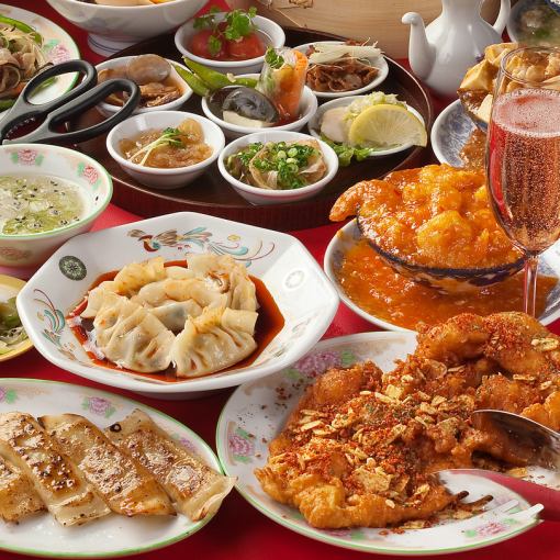 カシンフウ満喫セット★人気料理4品のお得なセット　２０００円＋ドリンク3杯1000円と併用可能！