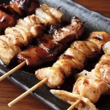 [Monday to Thursday only! 2 hours all-you-can-eat and drink course] Gion's proud yakitori all-you-can-eat x 2 hours all-you-can-drink course 4000 yen