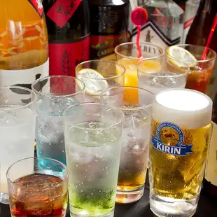 ★当日OK★【120分単品飲み放題(L.O.30分前)】生ビールも◎9月末まではクーポンで30分延長無料