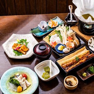 10/1～【ディナー】《2部・19:30～21:30》 『極・あなごしゃぶしゃぶ会席』 ※クーポン利用可