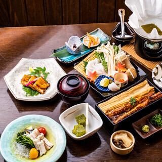 10/1～【ディナー】《2部・19:30～21:30》 『あなごしゃぶしゃぶ会席』 ※クーポン利用可