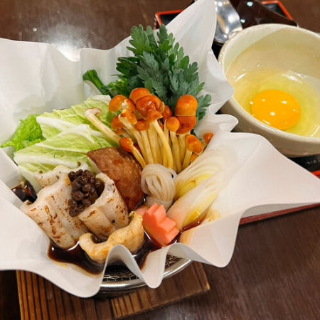 3/1～【ディナー】《1部・17:30～19:30》春限定『あなごすき焼会席』