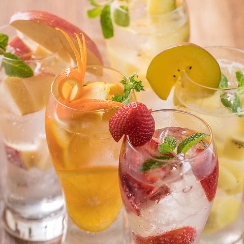 [Cocktails and sour fruit liquor] Recommended for female customers ★
