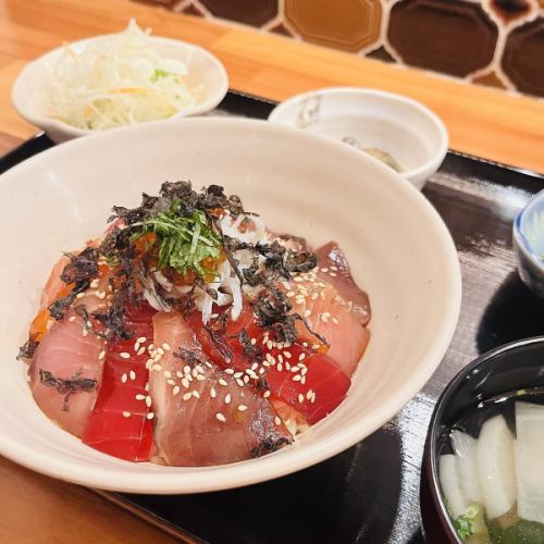 海鮮漬け丼定食