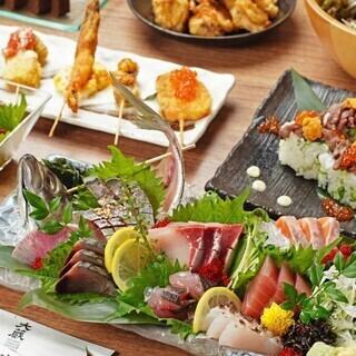 【超豪華プレミアムコース全10品コース】3時間飲み放題付き6000円(税込)　※要予約