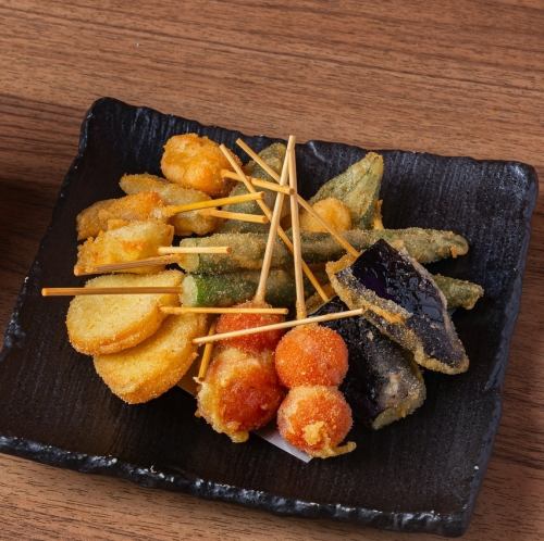 【串揚げの誘惑】サクサク衣と新鮮食材の絶妙ハーモニー