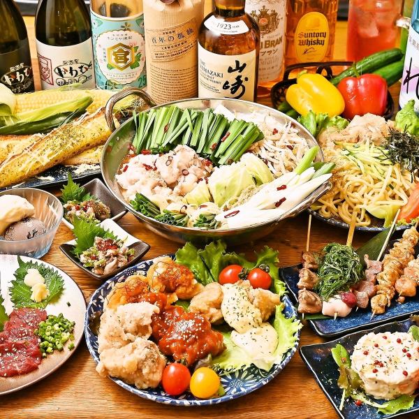 自慢の焼き鳥から〆まで幅広いラインナップのこだわり料理