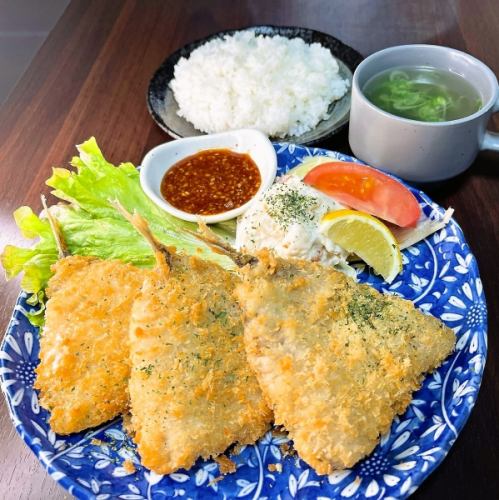 アジフライ定食