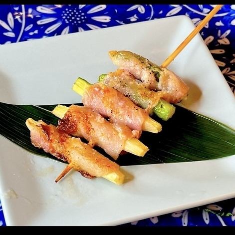 【野菜串他】アスパラ巻き