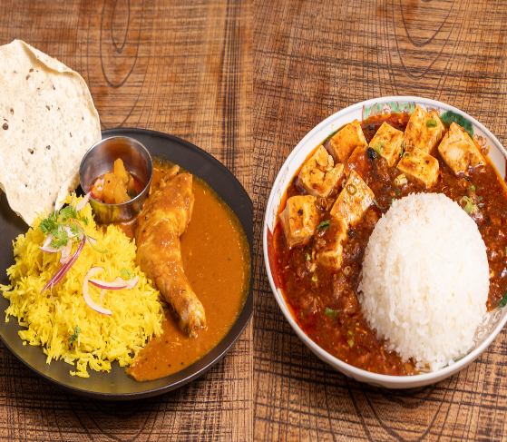 四川風麻婆豆腐&スパイスカレー