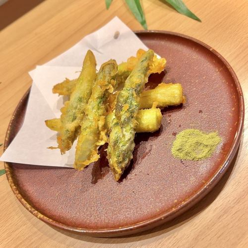 アスパラの天ぷら
