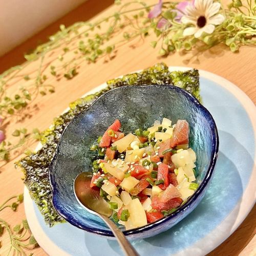 本鮪のトロタクと韓国海苔