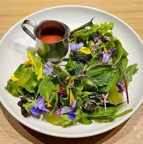 エディプルフラワーとハーブのガーデンサラダ
