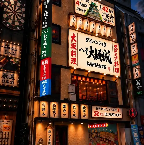 店内は昭和レトロな雰囲気で統一され、どこか懐かしさを感じる空間が広がります。1階は西成ホルモンのキッチン、2階は牛串ホルモンのキッチンがあり、3階では粉もんや鉄板焼きなどを調理しており、フロアごとに異なる魅力を楽しめます。個室も完備し、プライベートな時間にも最適。用途に応じて使い分けられて便利です！