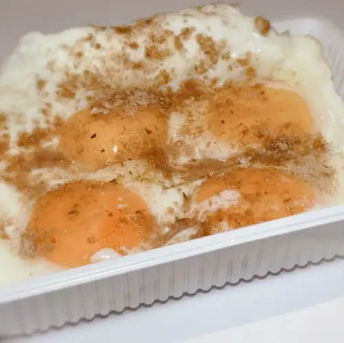 Fried eggs: 2-5 eggs for the same price (firm/soft-boiled)