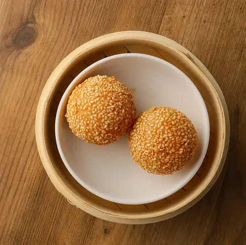 One sesame ball