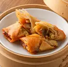 Two crispy spring rolls