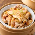 Homemade steamed chicken