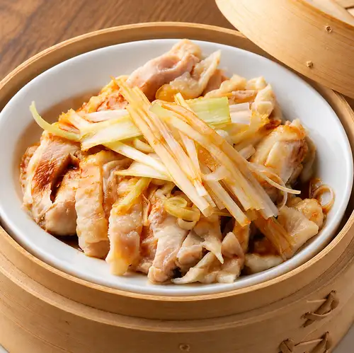 Homemade steamed chicken
