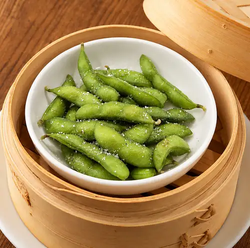 Steamed edamame