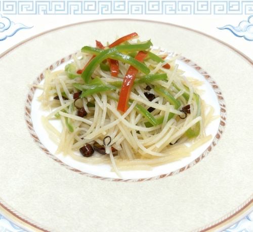 じゃがいもの細切り炒め