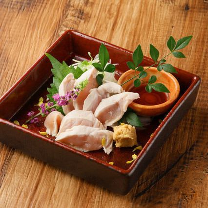 霜降りササミのお造り