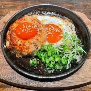 鉄板W月見つくね＋チーズ